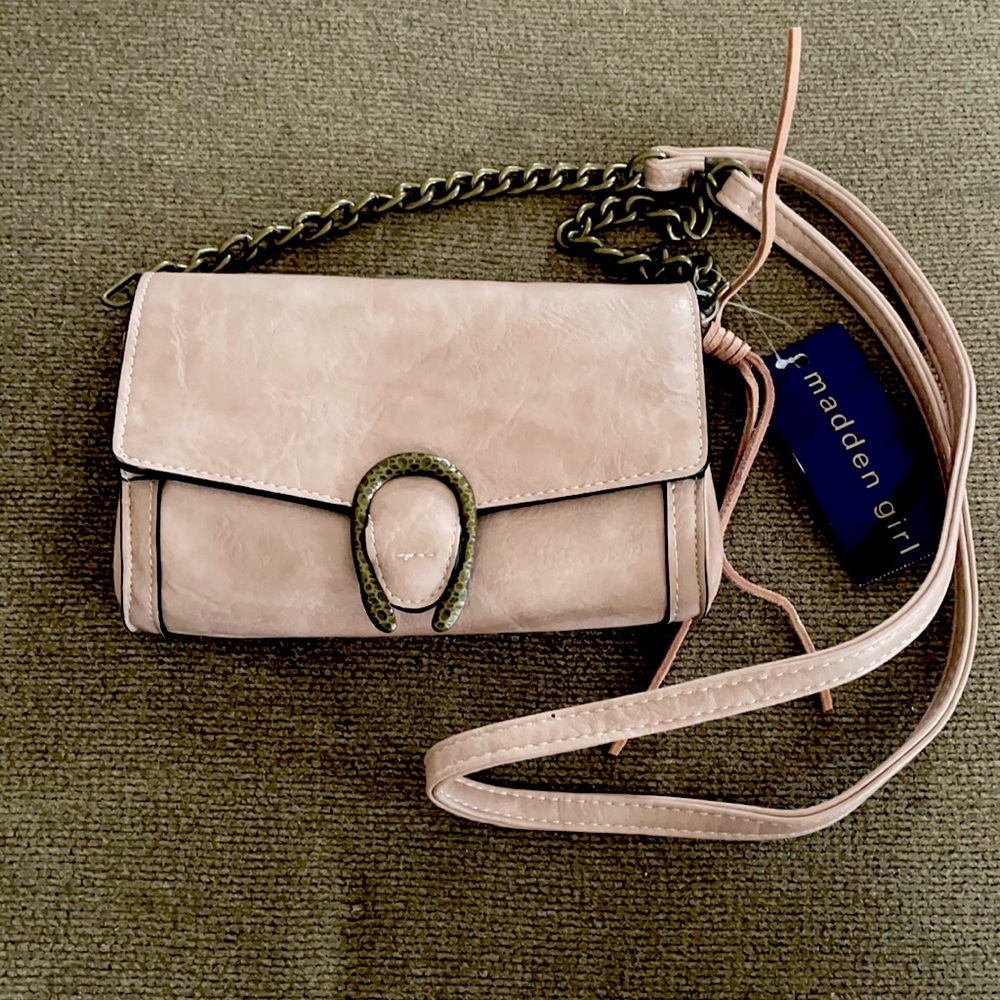 MaddenGirl crossbody; NWT; blush